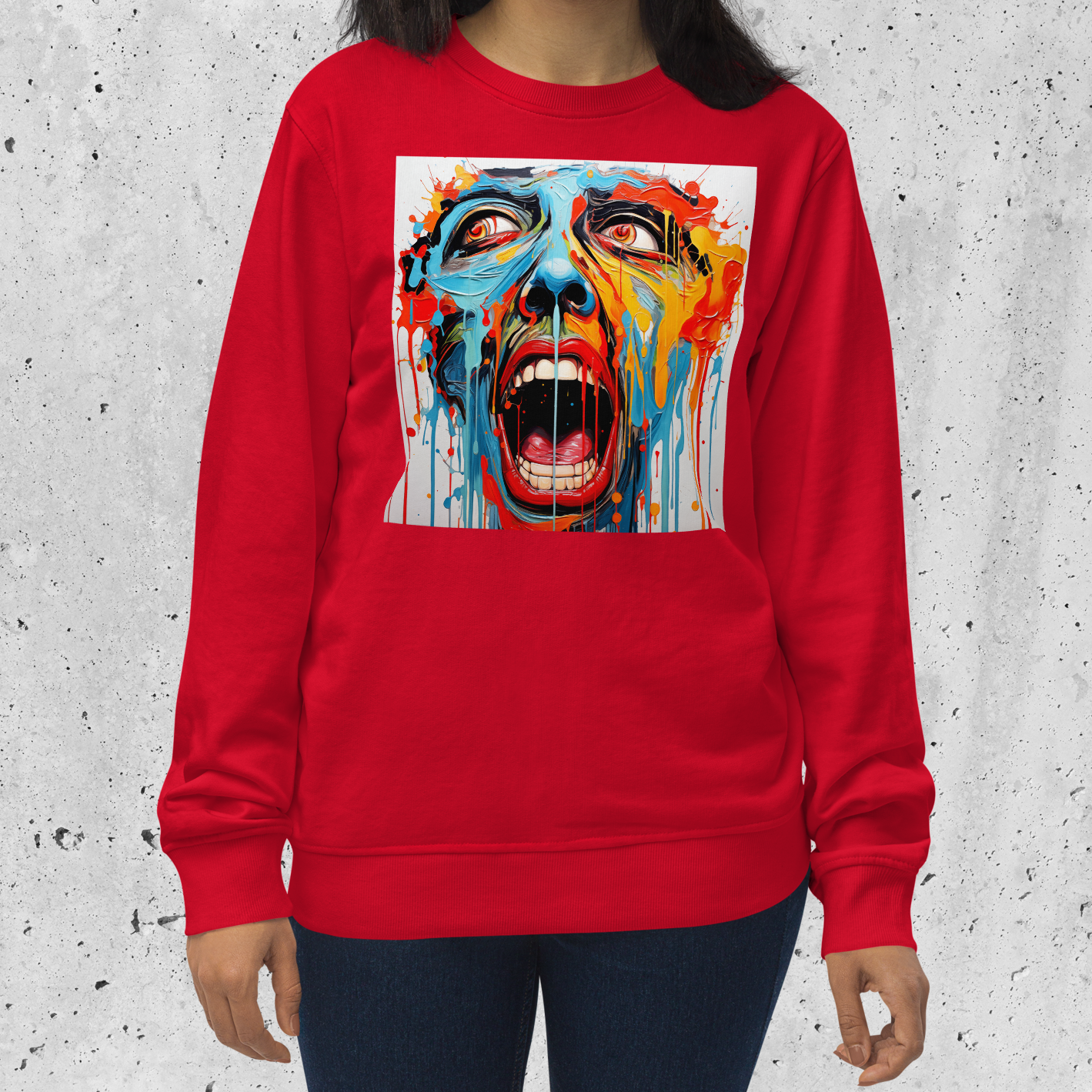 SWEATSHIRT: Faces by Freddie Vol. 2 (Red)