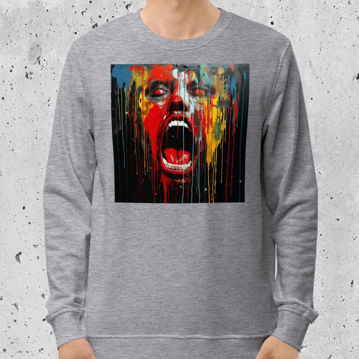 SWEATSHIRT: Faces by Freddie Vol. 3 (Grey)