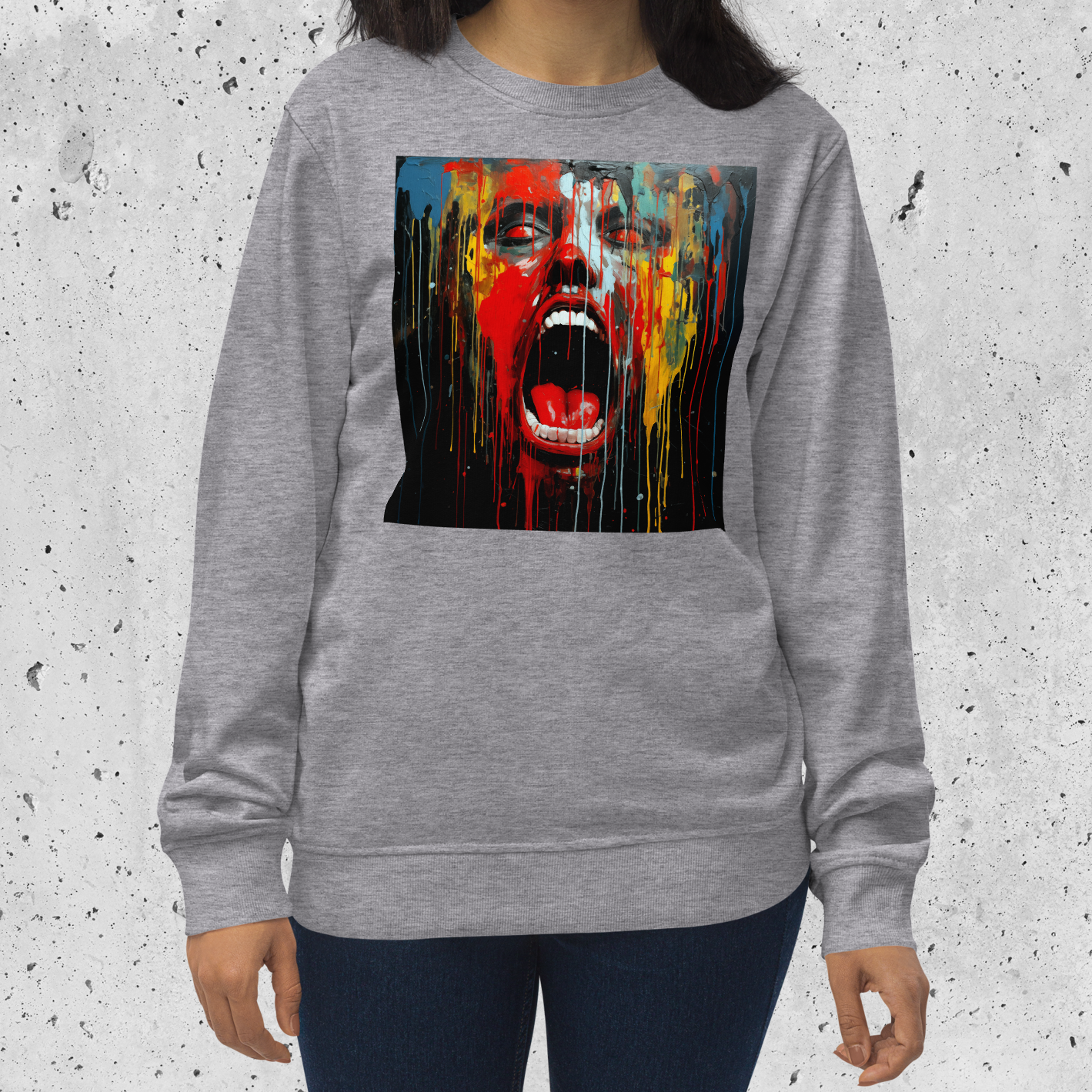 SWEATSHIRT: Faces by Freddie Vol. 3 (Grey)