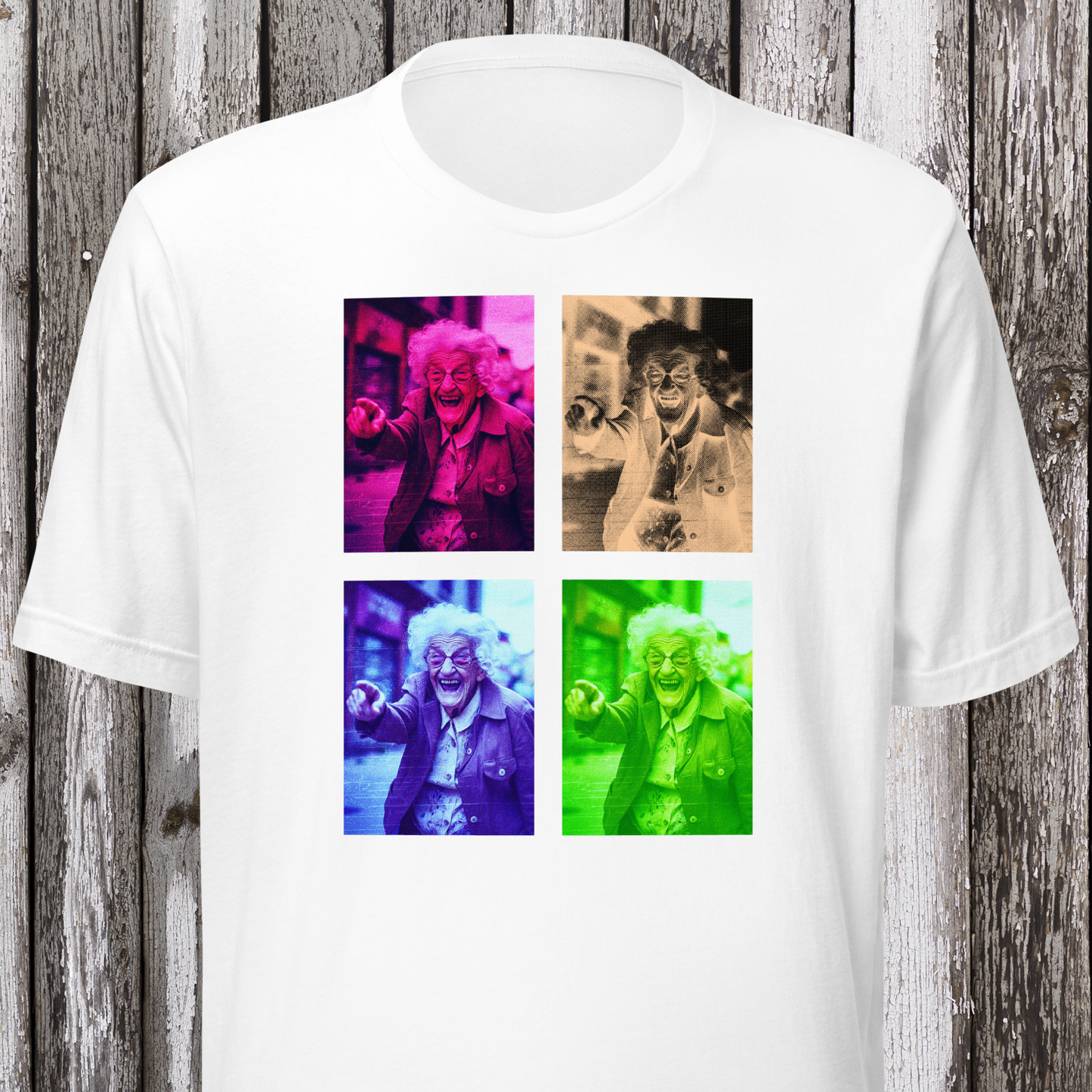 T-SHIRT: Four Giggles (White)