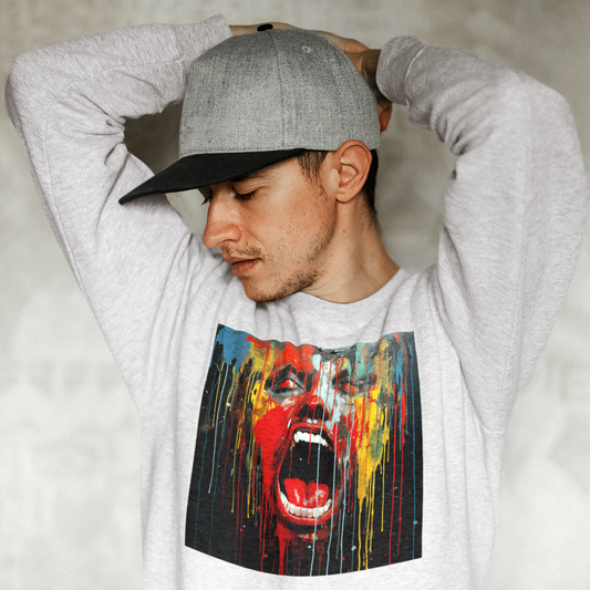 SWEATSHIRT: Faces by Freddie Vol. 3 (Grey)