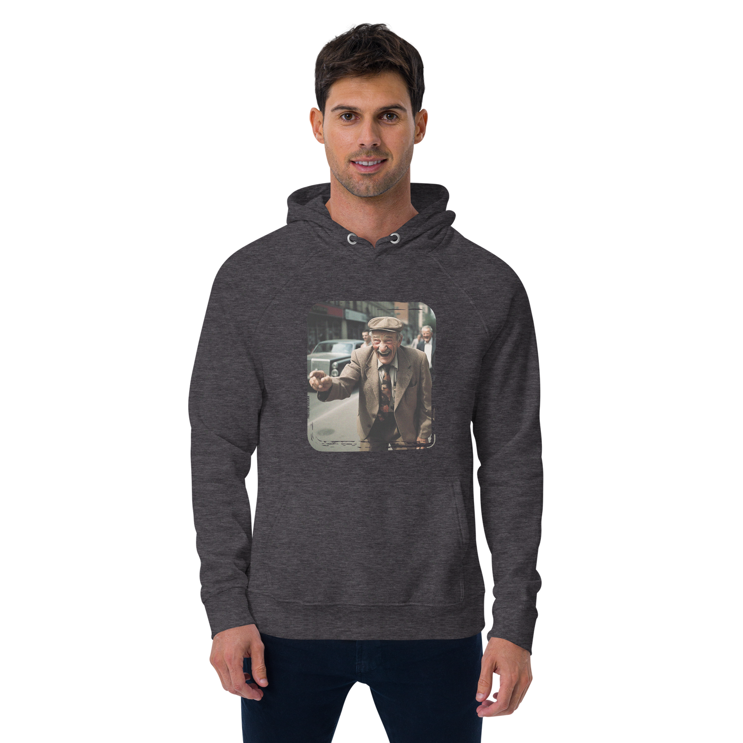 HOODIE: Ha-ha-ha Grandpa (Charcoal)