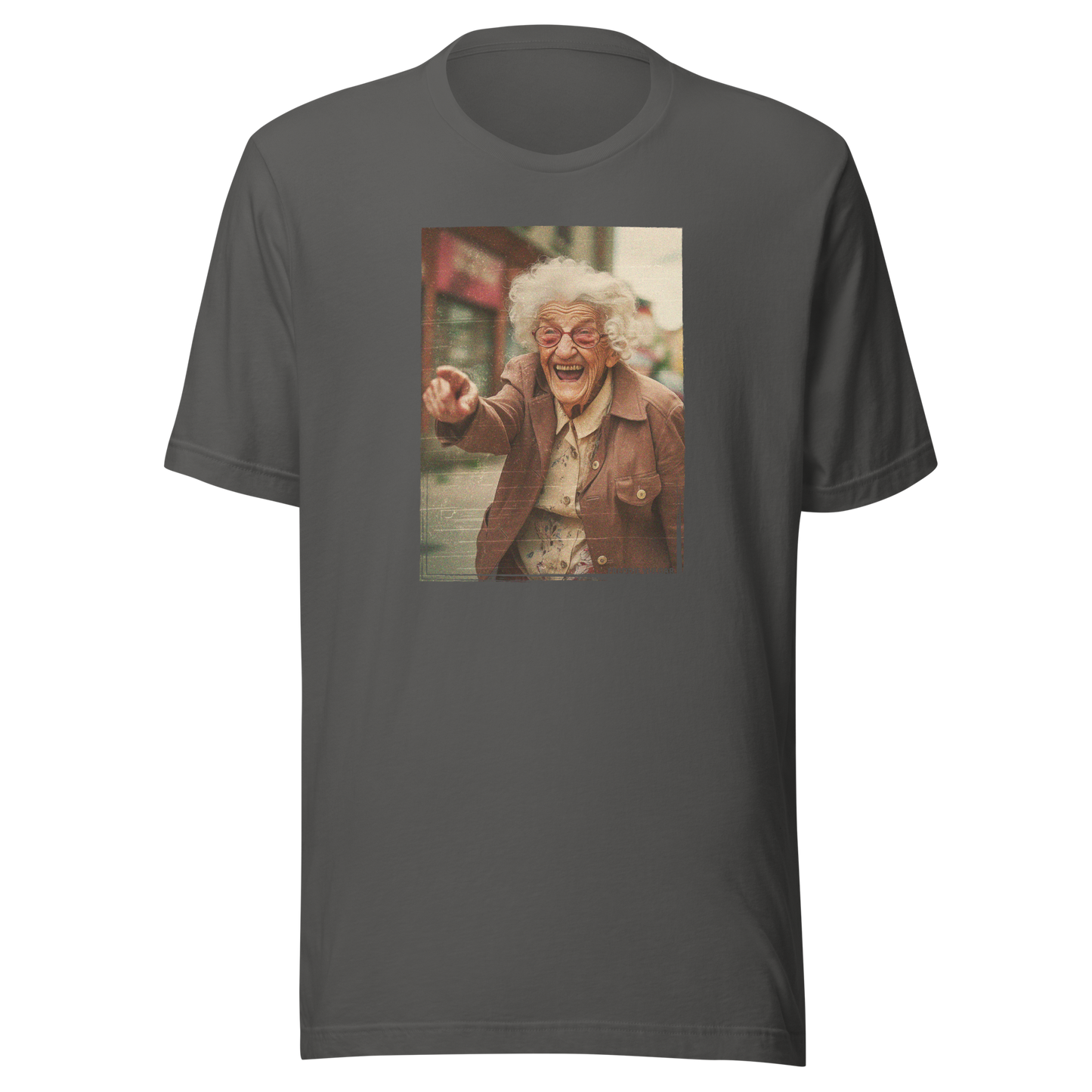 T-SHIRT: Grandma Giggles (Asphalt)