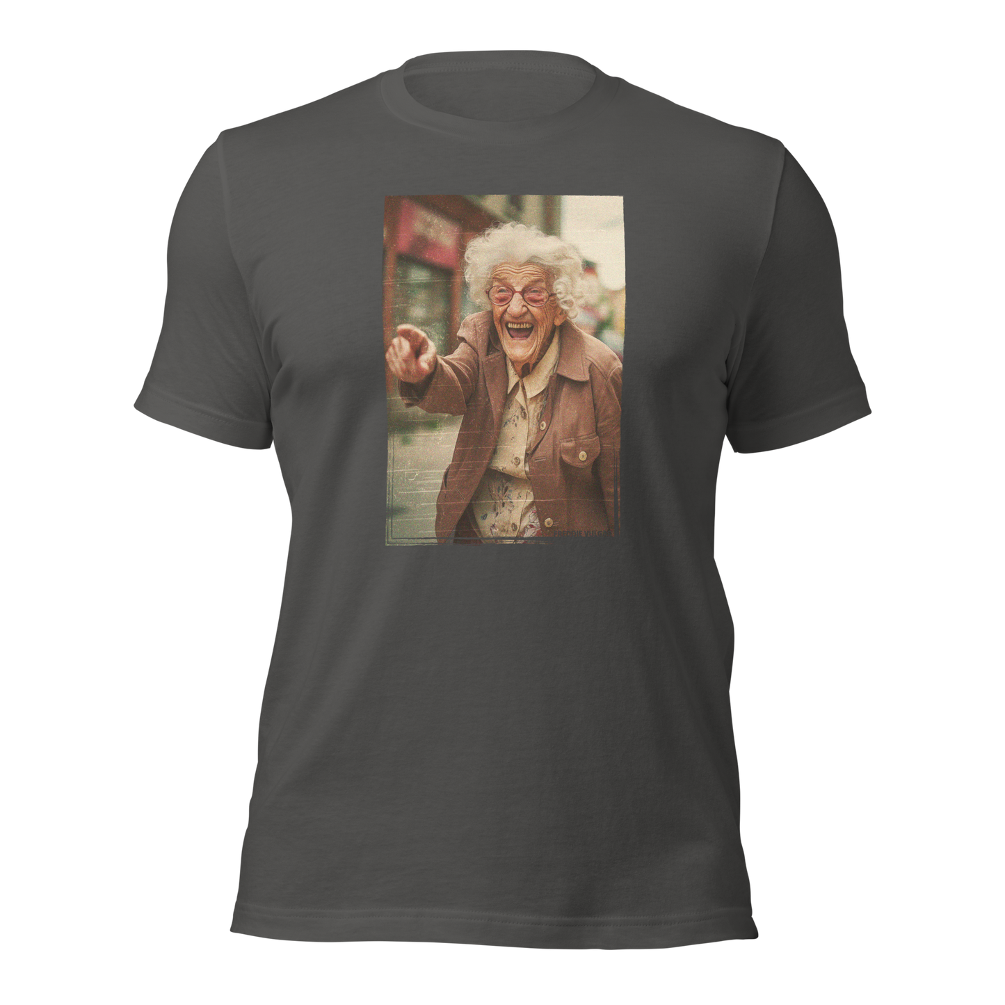 T-SHIRT: Grandma Giggles (Asphalt)